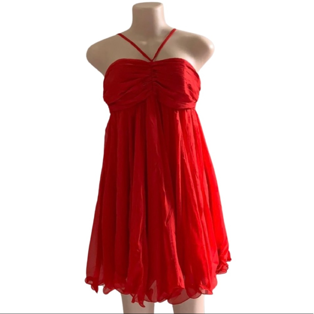 ONLY Red Halter Vanesa Dress M